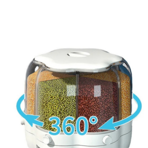 מיכל אחסון לקטניות עם חלוקה לשש תאים באיכות גבוהה