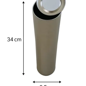 קופסת פח לבקבוק יין מידות 8.5x34 סמ