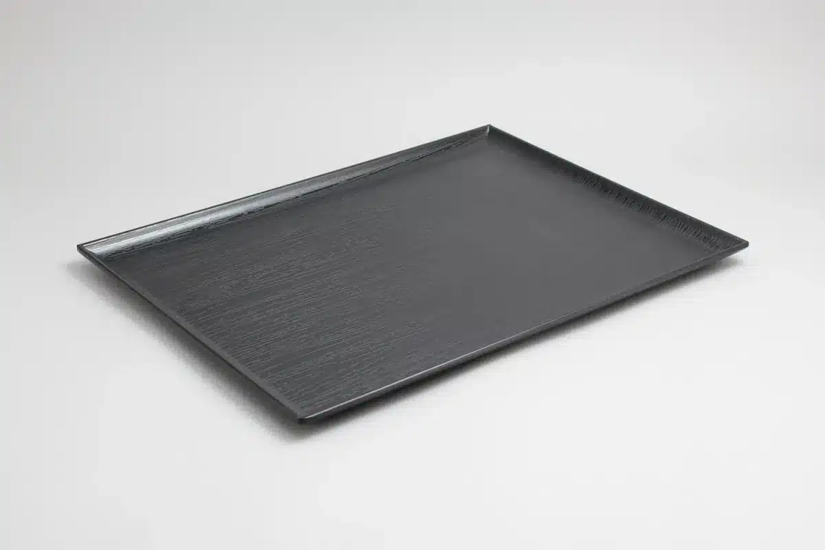 מגש דמוי עץ שחור 40*30 מלמין