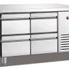 מקרר דלפק נירוסטה 4 מגירות 1500 700 850 ממ 318W מעלות 2-8