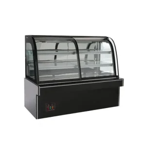 מקרר עוגות 150 סמ זכוכית מעוגלת