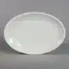 פלטה אובל סהר 25*18 מלמין לבן