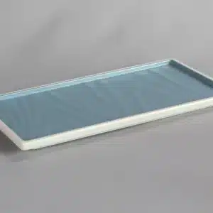 פלטה מלבנית טאיג'י 1/3 מלמין כחול לבן