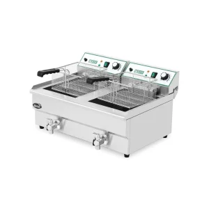 צ'יפסר חשמלי כפול 13X2 ליטר מידות 620/500/370 מ"מ -132V נסליין