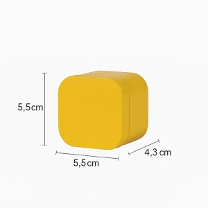 קופסת-פח-מרובעת-צהובה-מידות-5.5x5.5x4.3-סמ
