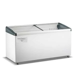 מקפיא ומקרר תעשייתי שוכב 650 ליטר RF-650PG עם מכסי זכוכית במבט זוויתי